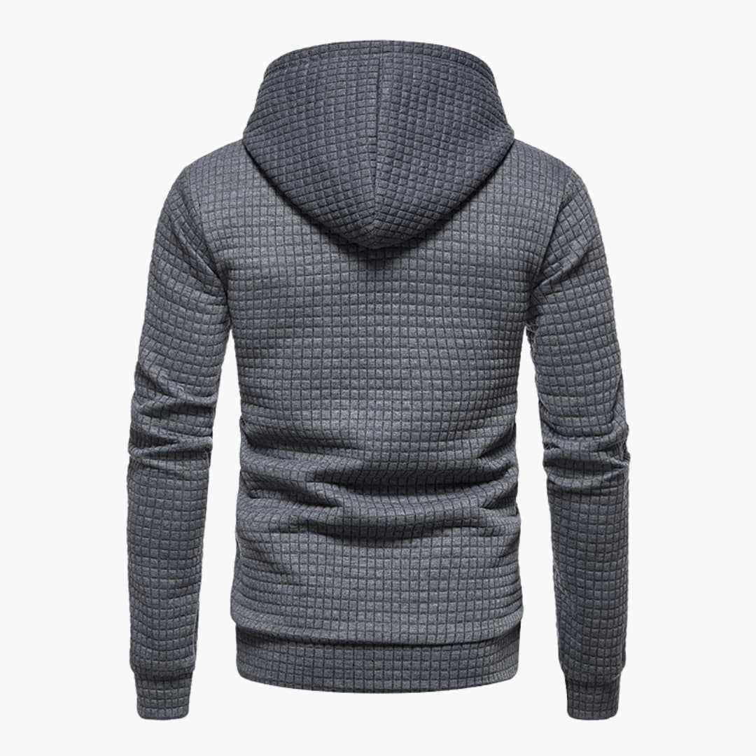 Zimowa Pikowana Bluza z Kapturem (Męska)