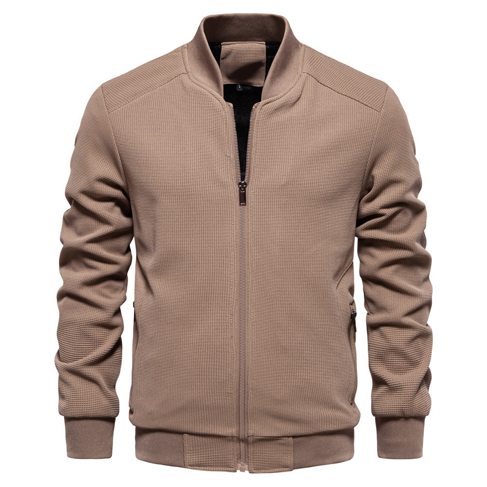 Brown jacket on a white background