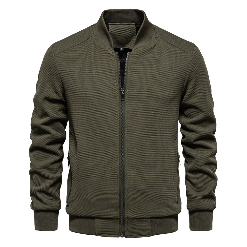 Green jacket on a white background
