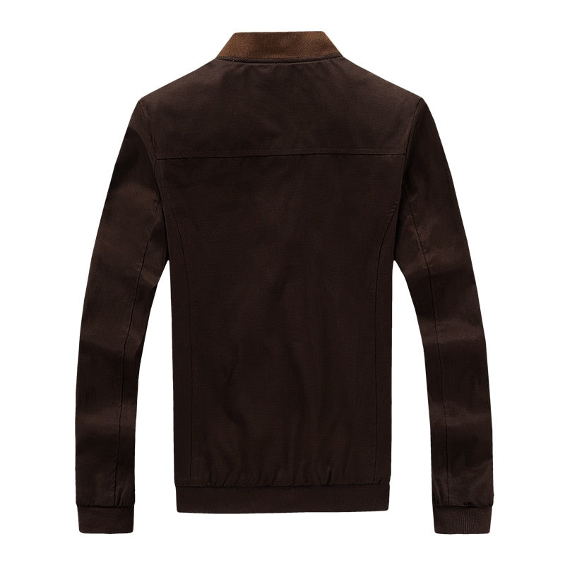 Brown jacket on a white background