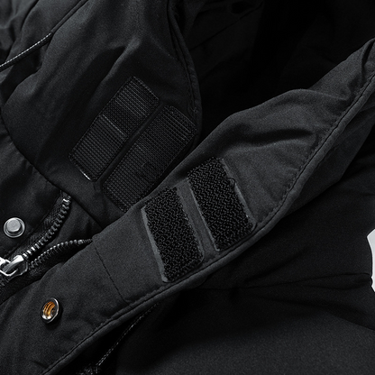 Gruba Długa Kurtka Puchowa z Kapturem i Kieszeniami (Męska)