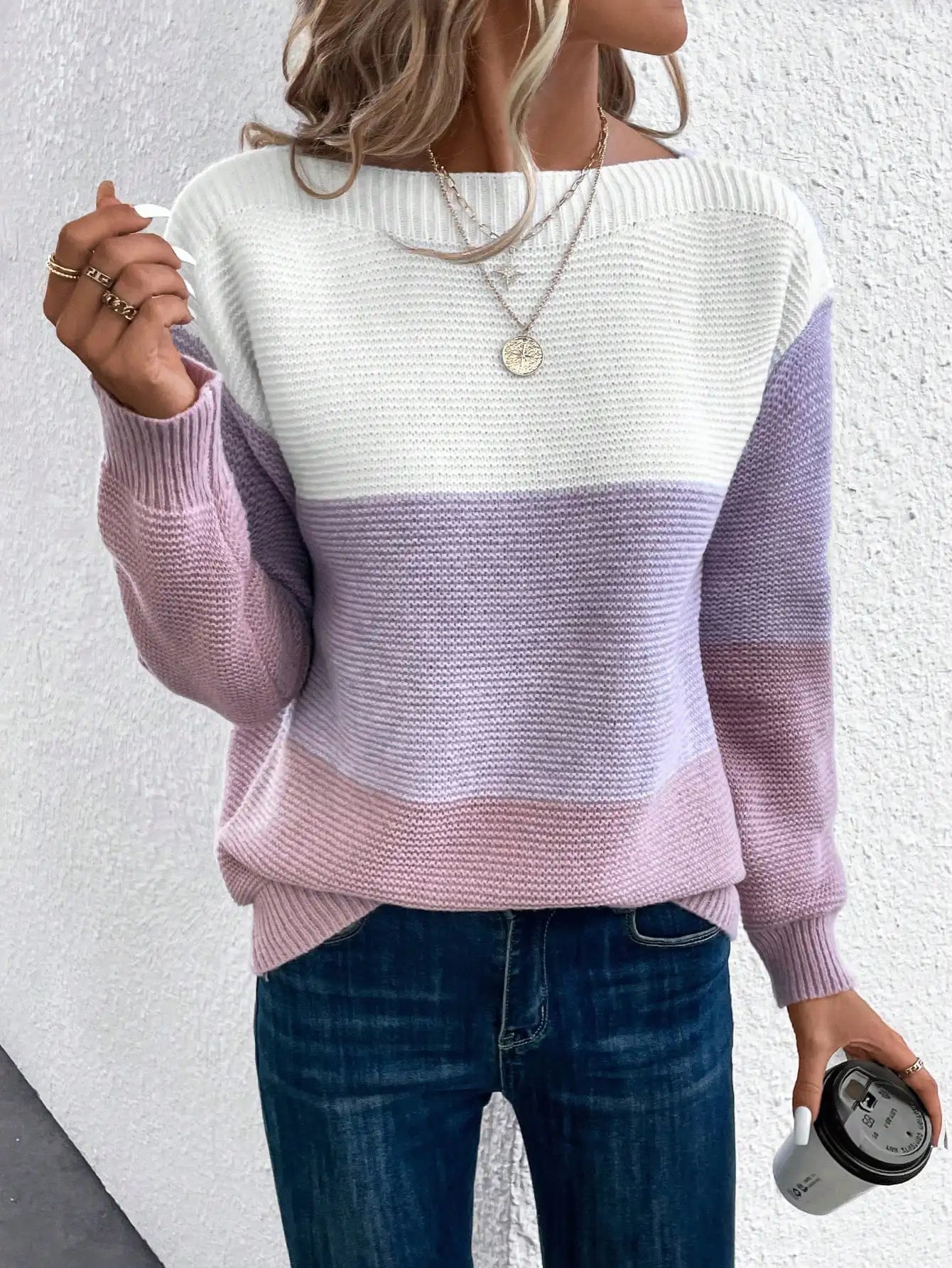 Elegancki i stylowy sweter z dzianiny dla kobiet